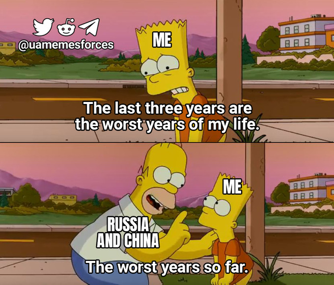 Bart: The last three years are the worst years of my life. Homer: The worst years SO FAR. Bart: The last three years are the worst years of my life. Homer: The worst years SO FAR.
