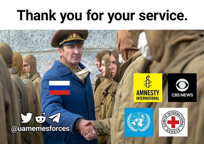 Russia thanks Amnesty International, CBS News, the UN, and the Red Cross for their service Russia thanks Amnesty International, CBS News, the UN, and the Red Cross for their service