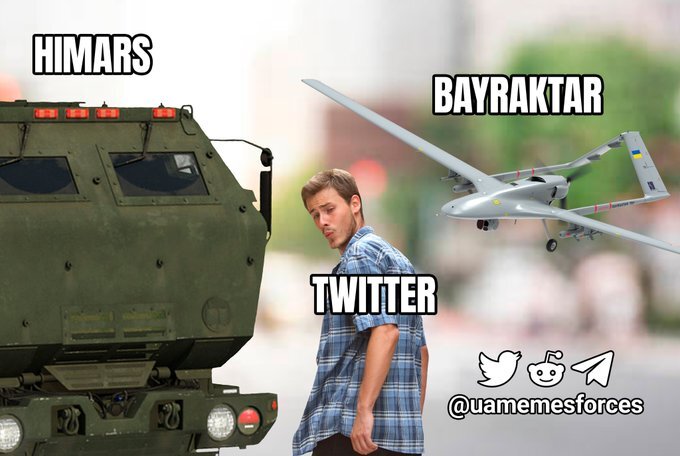 distracted boyfriend Twitter looks at HIMARS instead of Bayraktar distracted boyfriend Twitter looks at HIMARS instead of Bayraktar