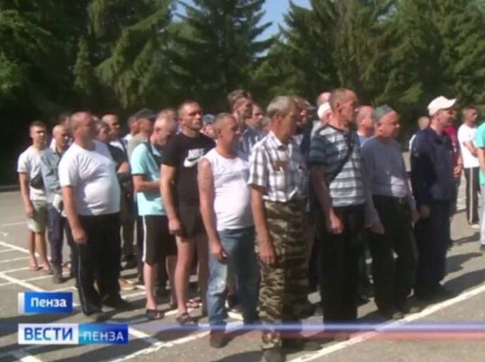 Russian Army recruits, who look much older and more unhealthy than you would expect Russian Army recruits, who look much older and more unhealthy than you would expect