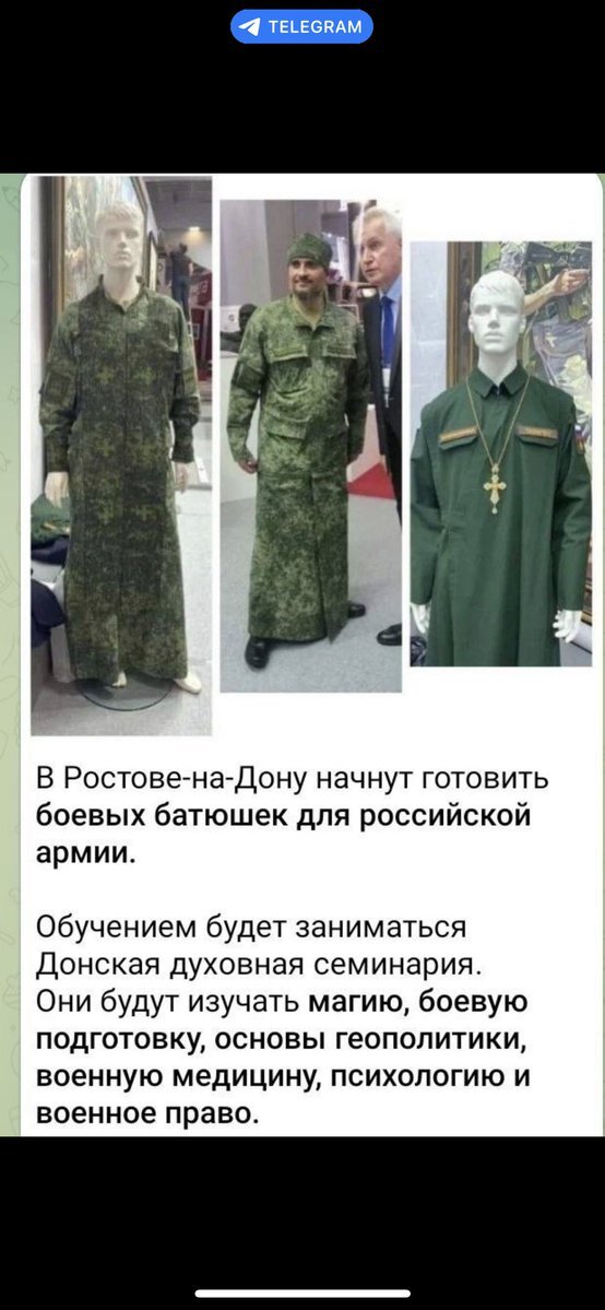 Russia training combat clergy Russia training combat clergy