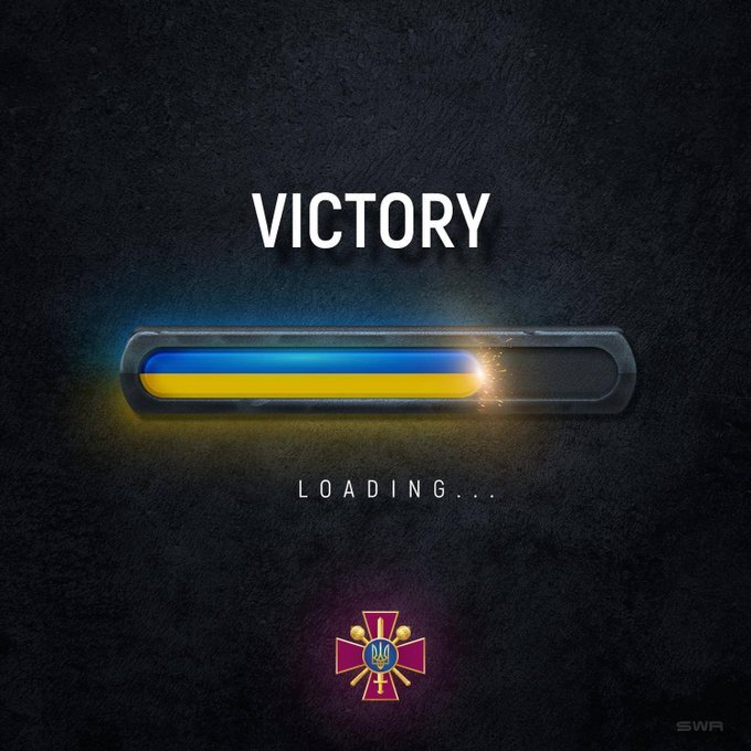 Progress bar Victory: Loading... which is 75% complete and in blue and yellow. Progress bar Victory: Loading... which is 75% complete and in blue and yellow.