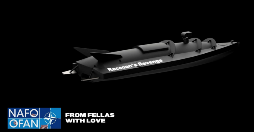 NAFO sub drone Raccoon's Revenge, from fellas with love