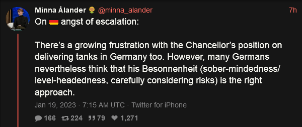 Minna Alander explains why Germany is doing the things it is doing.