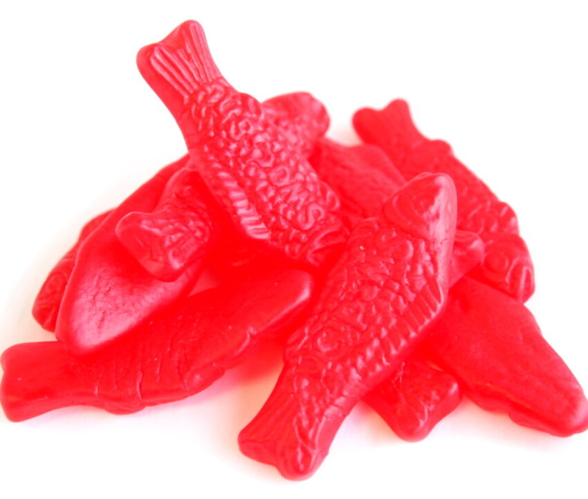 Swedish fish in a pile.