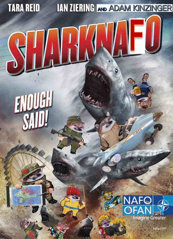 Fellas, sharks, Tara Reid, Ian Ziering: SHARKNAFO!  Enough said.