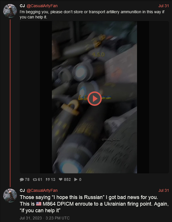 Don't load artillery shells into a box car like this if you can.