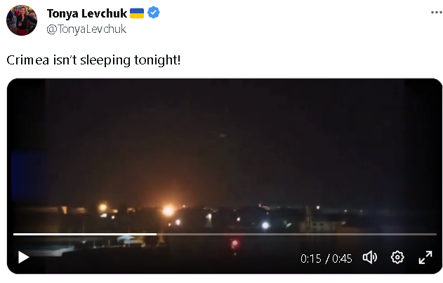 Tonya Levchuk: Crimea isn't sleeping tonight! (boom)
