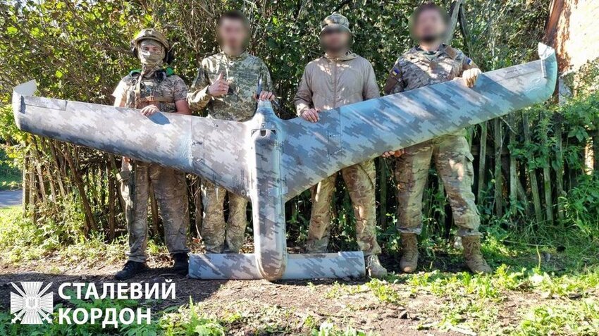 Ukrainians shot down a rare Russian Eleron T-16 UAV.