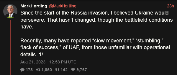 Mark Hertling analyzes the current state of the Ukrainian war.