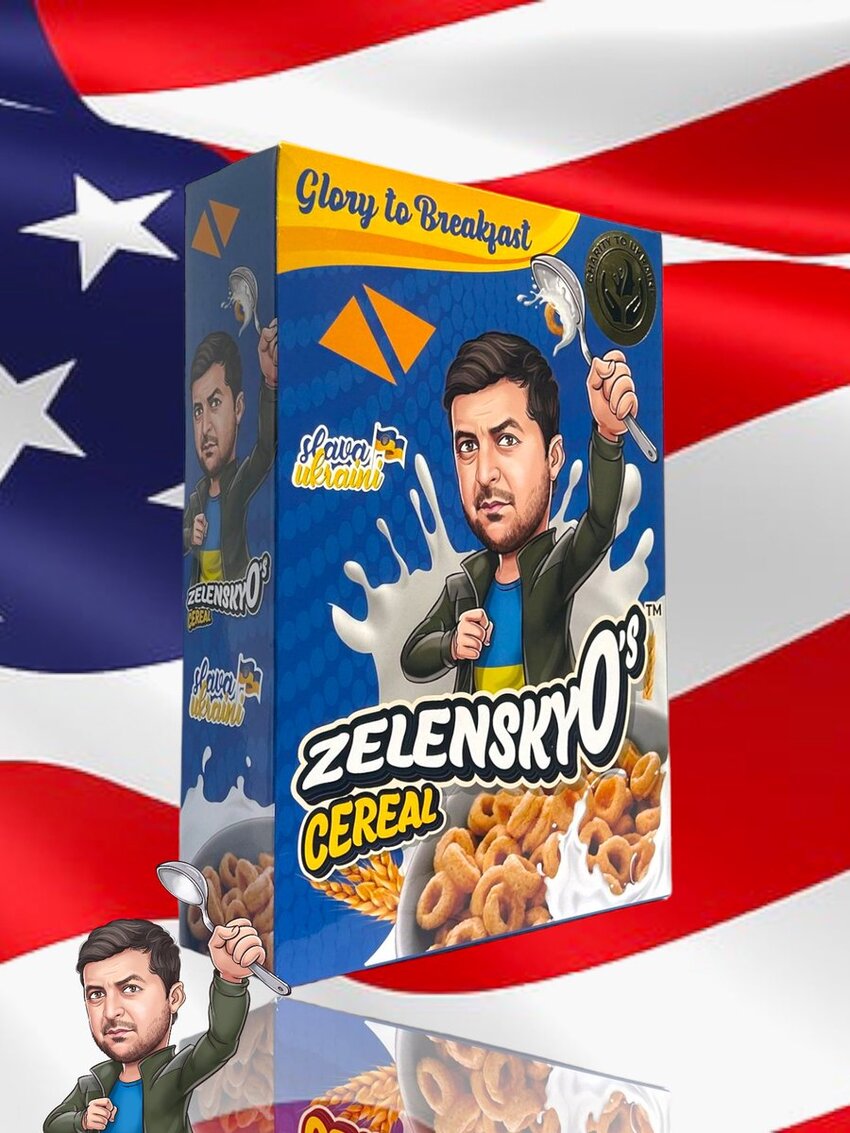 Zelensky-O's cereal, glory to breakfast.