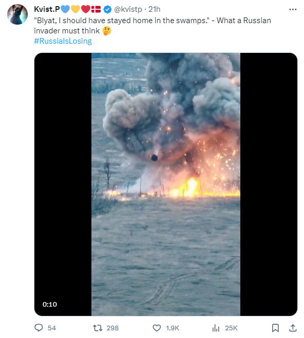 Blyat, I should have stayed home in the swaps. --what a Russian invader must think.