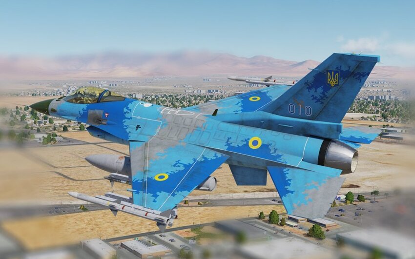 F-16 in Ukrainian livery.