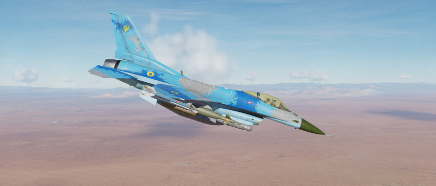F-16 in Ukrainian livery.