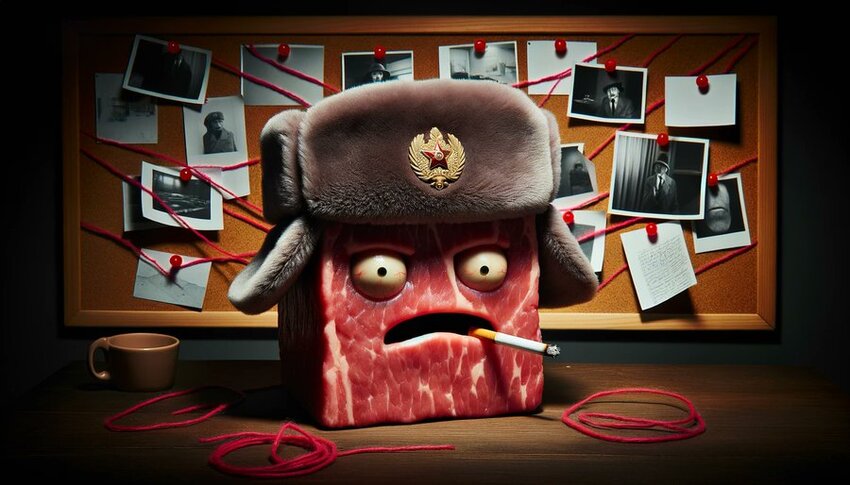 Meat Cubie with a conspiracy theory.
