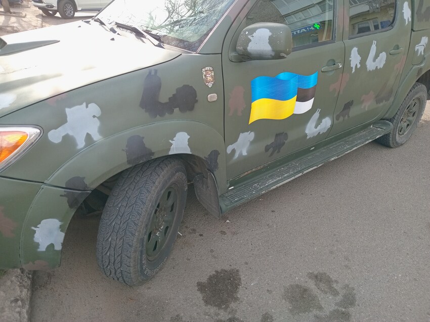 NAFO truck from the 69th Sniffing Brigade.