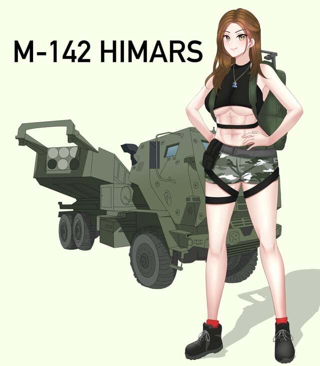 Another view of anime girl Himars-chan.