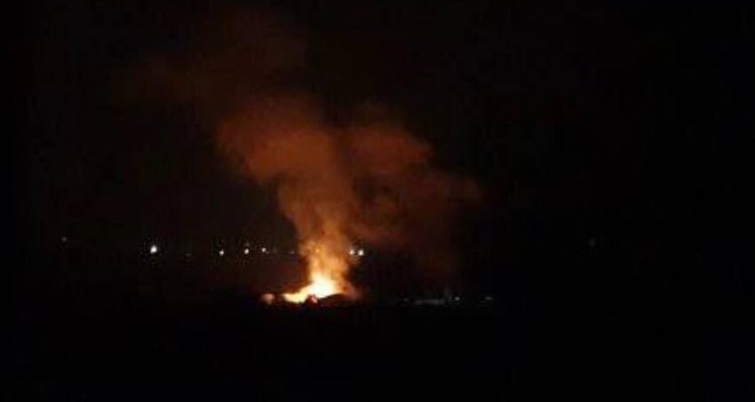 Fire in Pervomaisk, Luhansk.