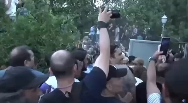 Demonstrations in Yerevan, Armenia, they don't like the current Prime Minister.