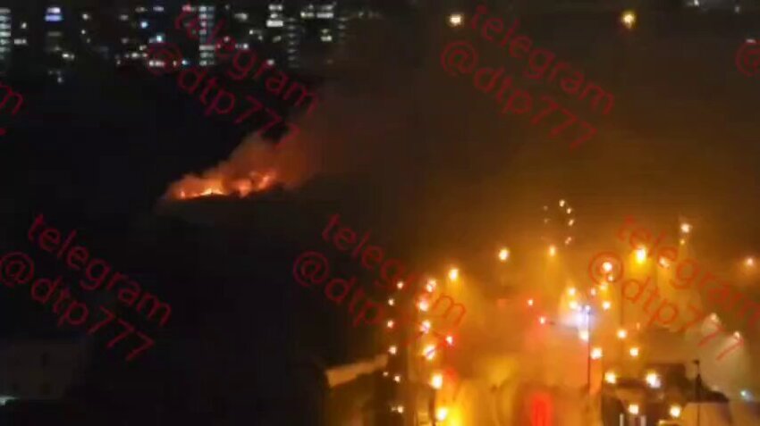 A fire at the Sukhoi Design Bureau near Moscow.