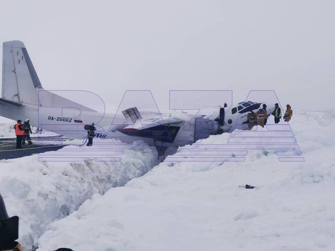 A Russian AN-26-100 made an emergency landing in Yamal.