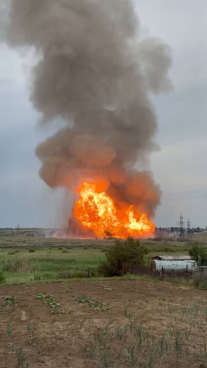 A fire in Saratov, Russia.
