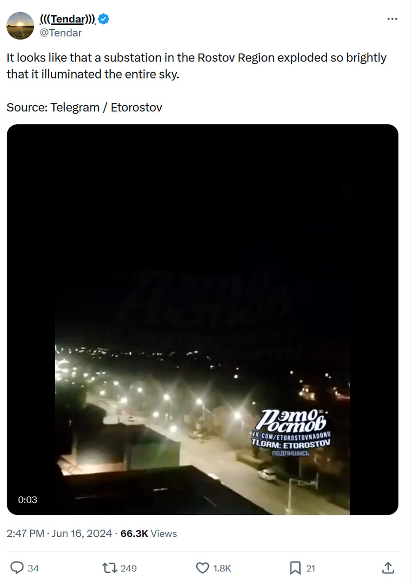 A big explosion in Rostov-on-Don.