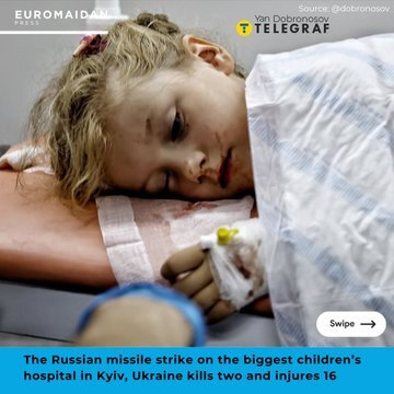 Russians hit Okhmatdyt hospital with missiles July 8.