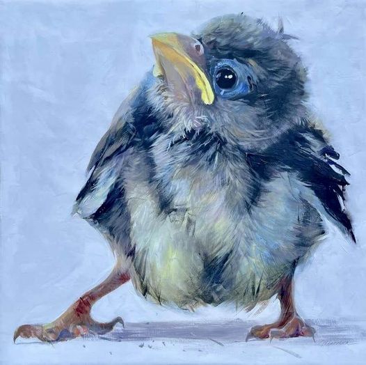 Inessa Morozova's painting of a small but very proud bird.