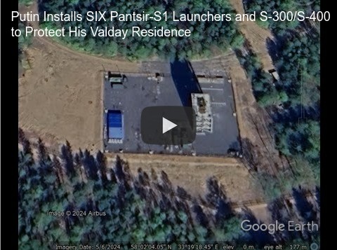 Putin's installed Pantsir and S-300 air defense at his dacha.