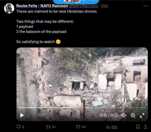 New Ukrainian drones, with new payload and new booms?