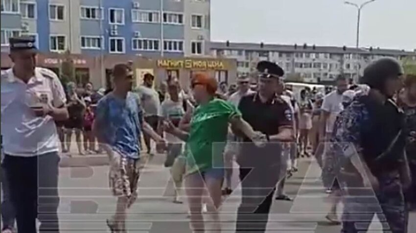 Russians protest in Krasnodar due to power failures.