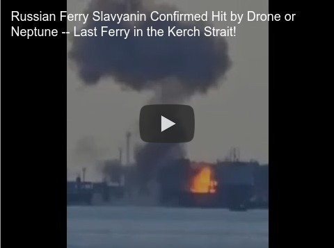 The last Russian ferry has left the Sea of Azov.