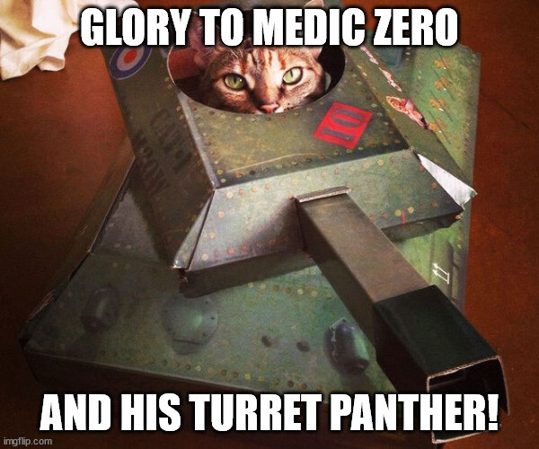 Glory to Medic Zero and his turret panther.