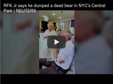 RFK Jr. says he dumped a dead bear in NYC's Central Park.