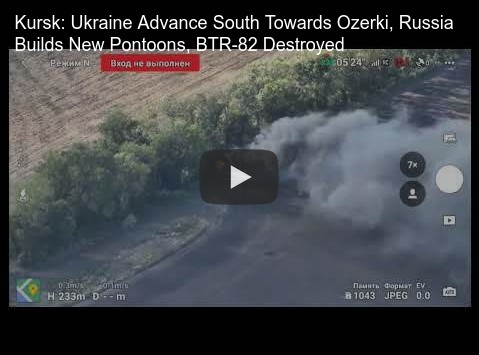 Sucho's short update about Kursk and pontoons.