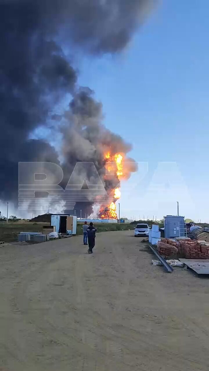 A huge fire in Russia.