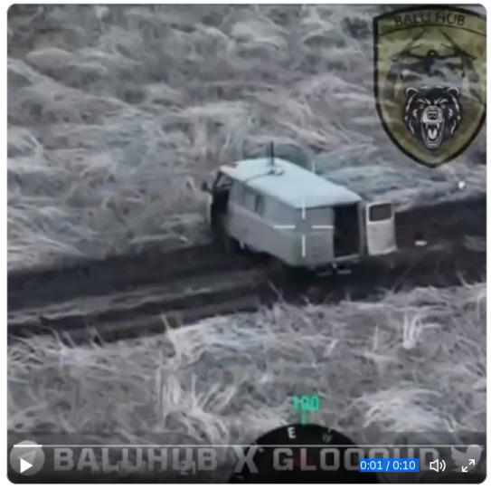 A Russian vehicle goes boom.