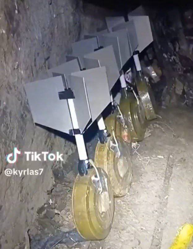 Ukrainians devise improvised ammunition from anti-tank mines.