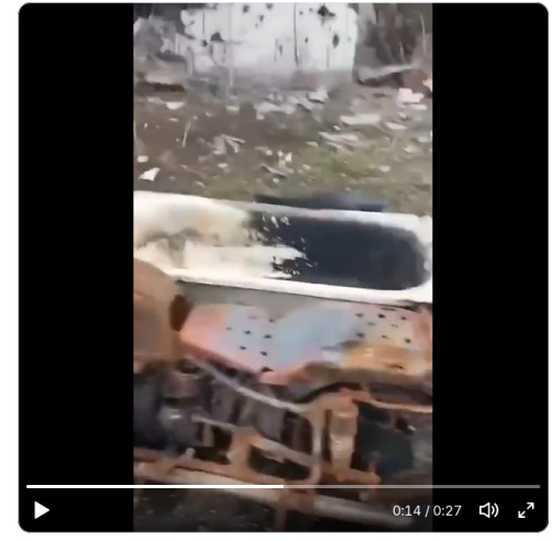 A motorcycle with a bathtub welded to it in Russia.