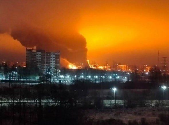 Fire in Gatchina.