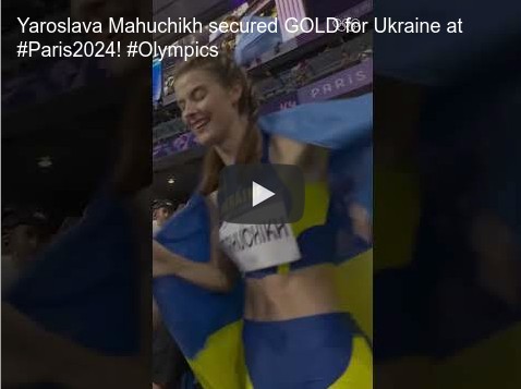 Yaroslava Mahuchikh won gold in the women's high jump.