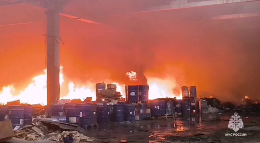 A fire in Volgograd.