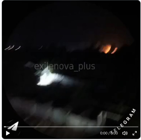 Ukrainian drone blows up Russian equipment in Feodosia.