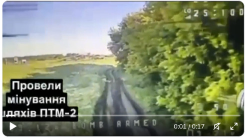 A Russian GRAD MLRS goes boom.
