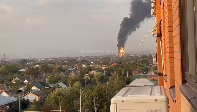 Russian refinery in Afipsky, Krasnodar goes boom.