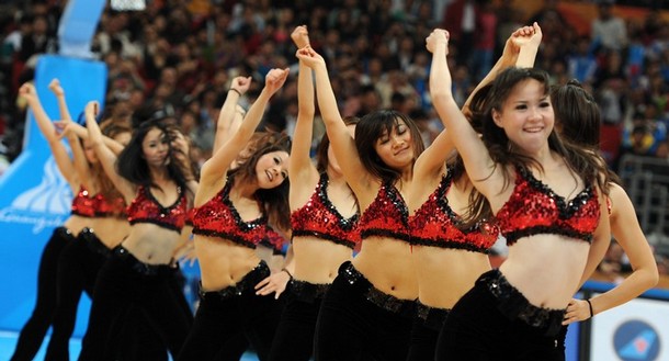 Asian cheerleaders