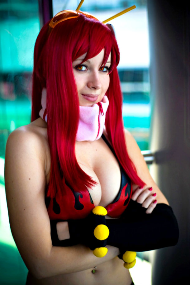 redhead cosplaying